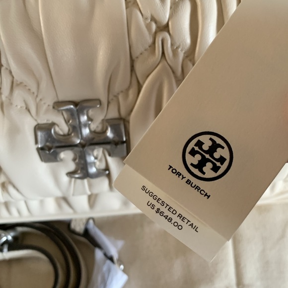 Tory Burch Kira Diamond-Ruched Small Shoulder Bag - Picture 14 of 16